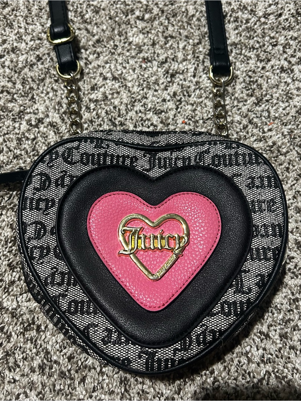 Juicy Couture Heart-shaped Crossbody bag